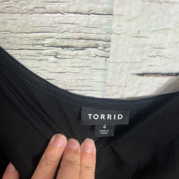 Torrid  Black Tank Top Blouse Size 4 - Picture 4 of 6